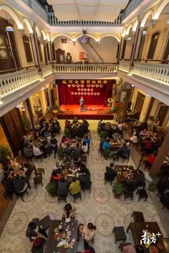 潮州古城文旅兴盛,节假日的茶馆人声鼎沸。 潮州古城文旅兴盛,节假日的茶馆人声鼎沸。