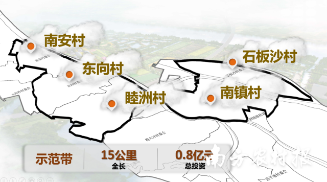 睦洲镇乡村振兴示范带规划图。