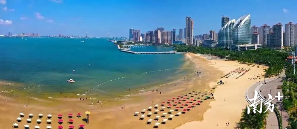 金沙湾。郭龙碧摄