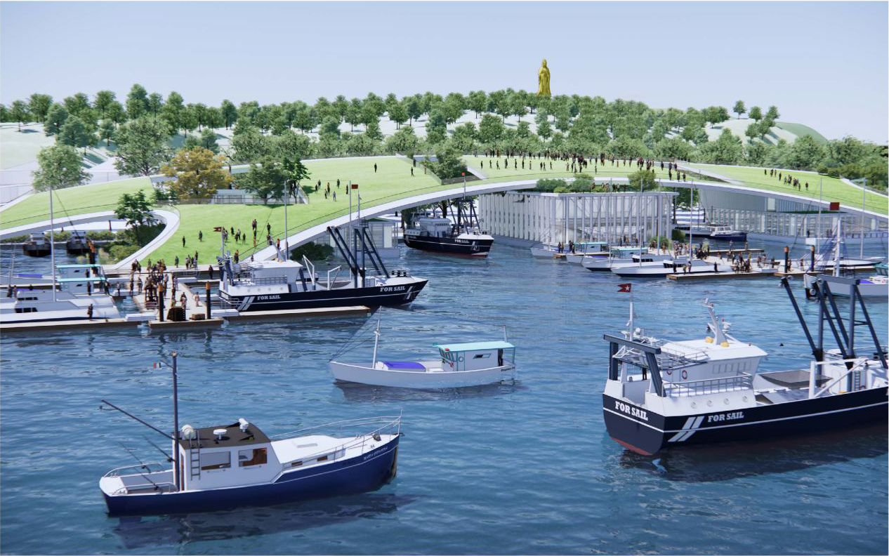 渔港经济区规划效果图。