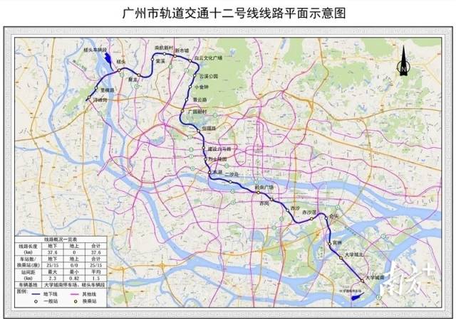 广州地铁10条在建新线刷新进度条