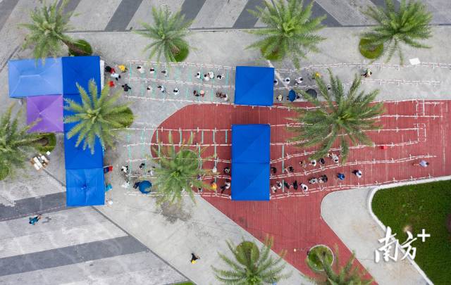 多图直击｜珠海核酸采样现场，市民积极配合