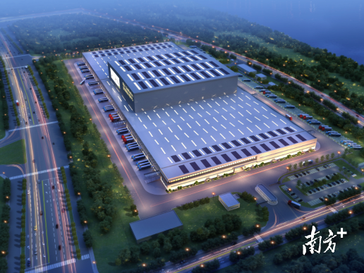 落户高明的宜家供应链华南区分拨中心项目效果图。资料图片