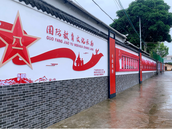 仁居镇国防教育文化长廊建成