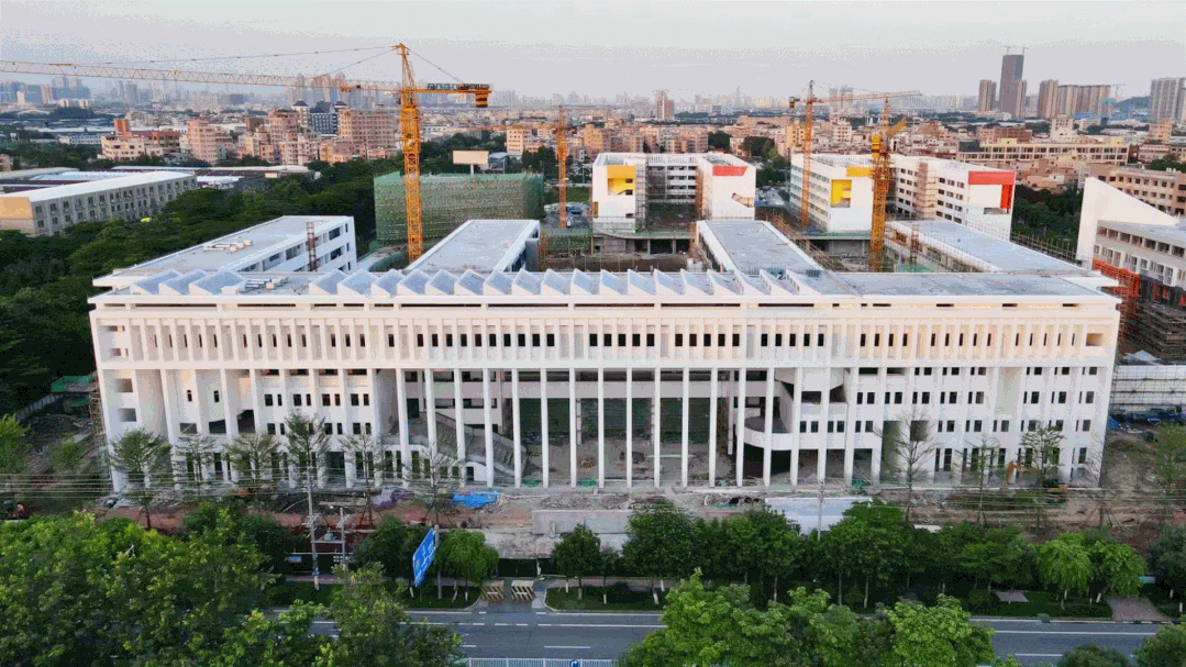 学校建设现场图。供图/宋兹檀、桂城宣传文体旅游办
