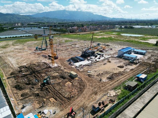 博罗县丝苗米产业园园区建设中 博罗县丝苗米产业园园区建设中