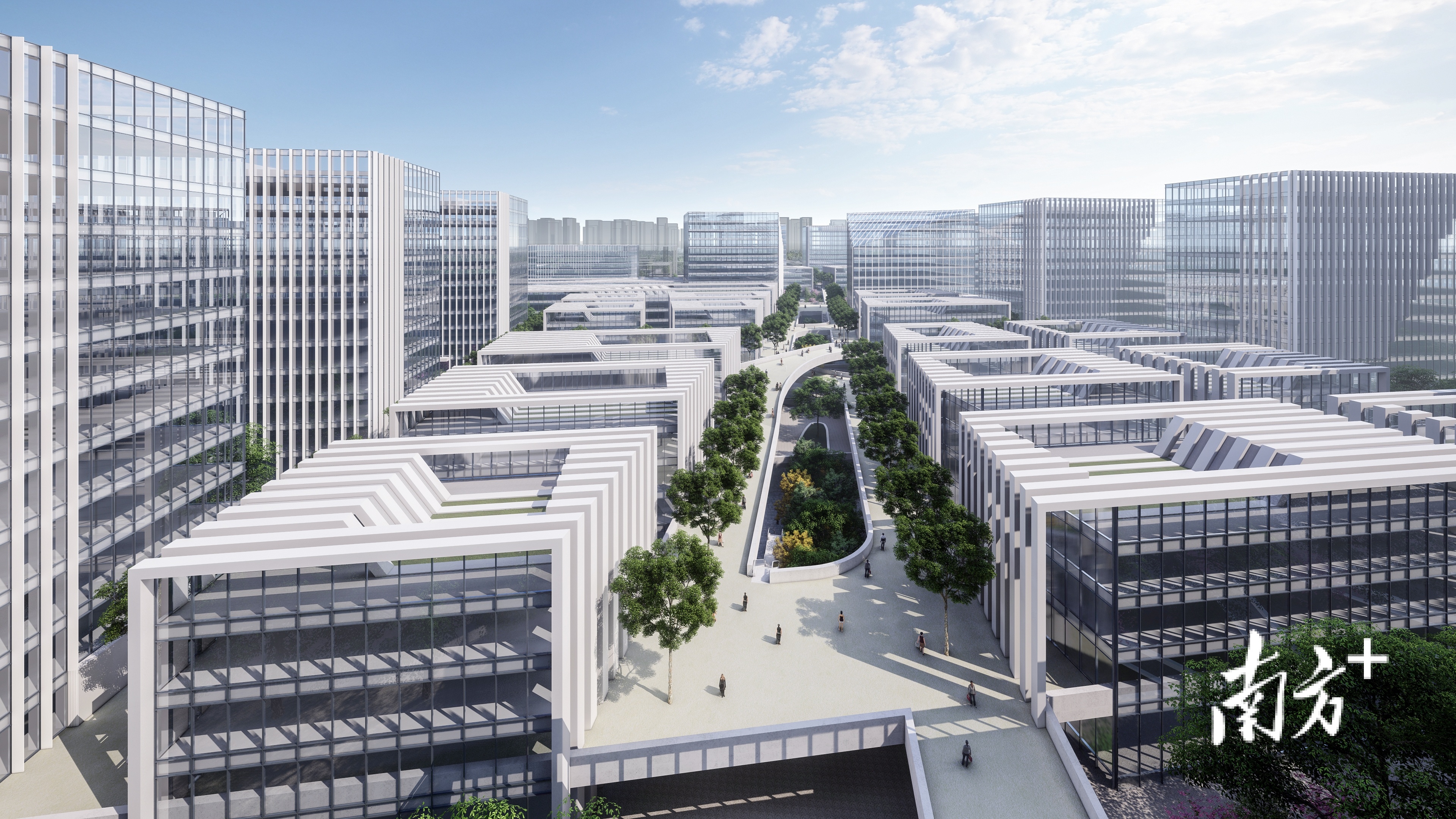 凤池装饰材料市场改造后效果图。