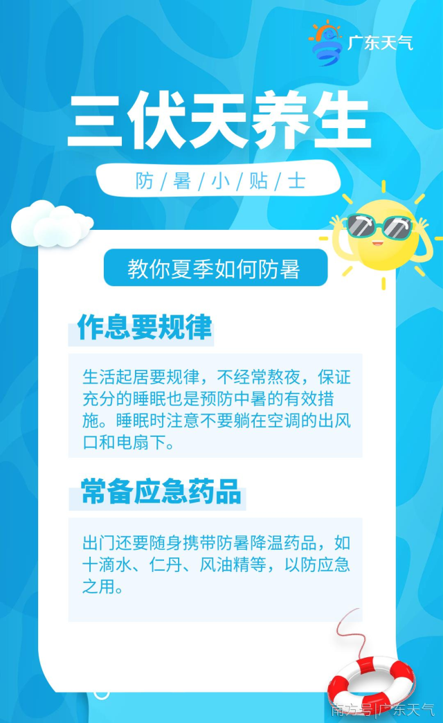 广东入伏第1天防暑防晒是主调