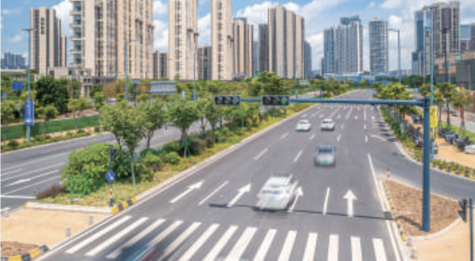 图为裕和路百合道路口。 图为裕和路百合道路口。
