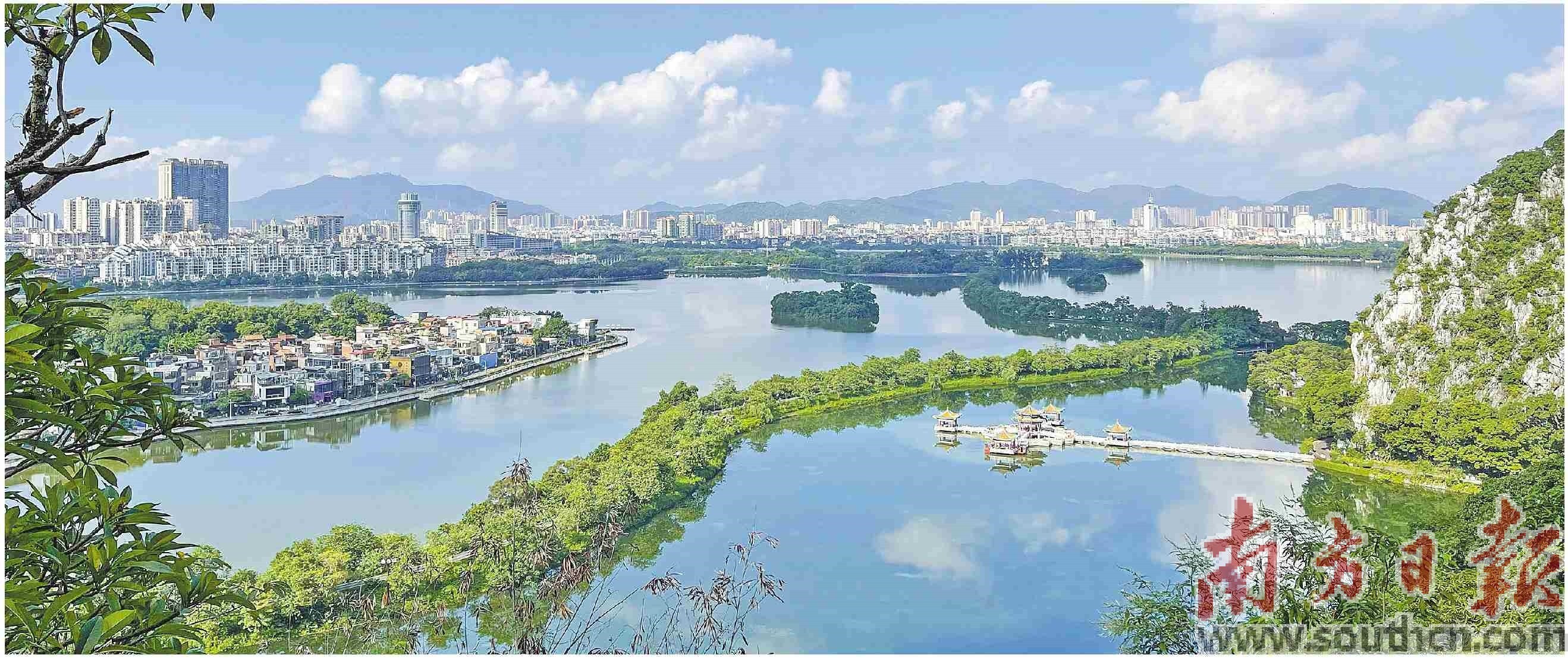 经过数年努力,肇庆星湖重现清澈美态。梁亮 摄 经过数年努力,肇庆星湖重现清澈美态。梁亮 摄