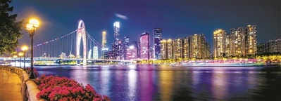 猎德夜景 通讯员供图