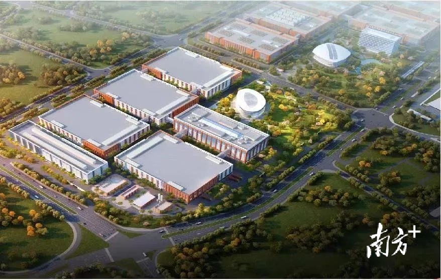 松山湖团泊洼5号地块工业项目建设效果图。
