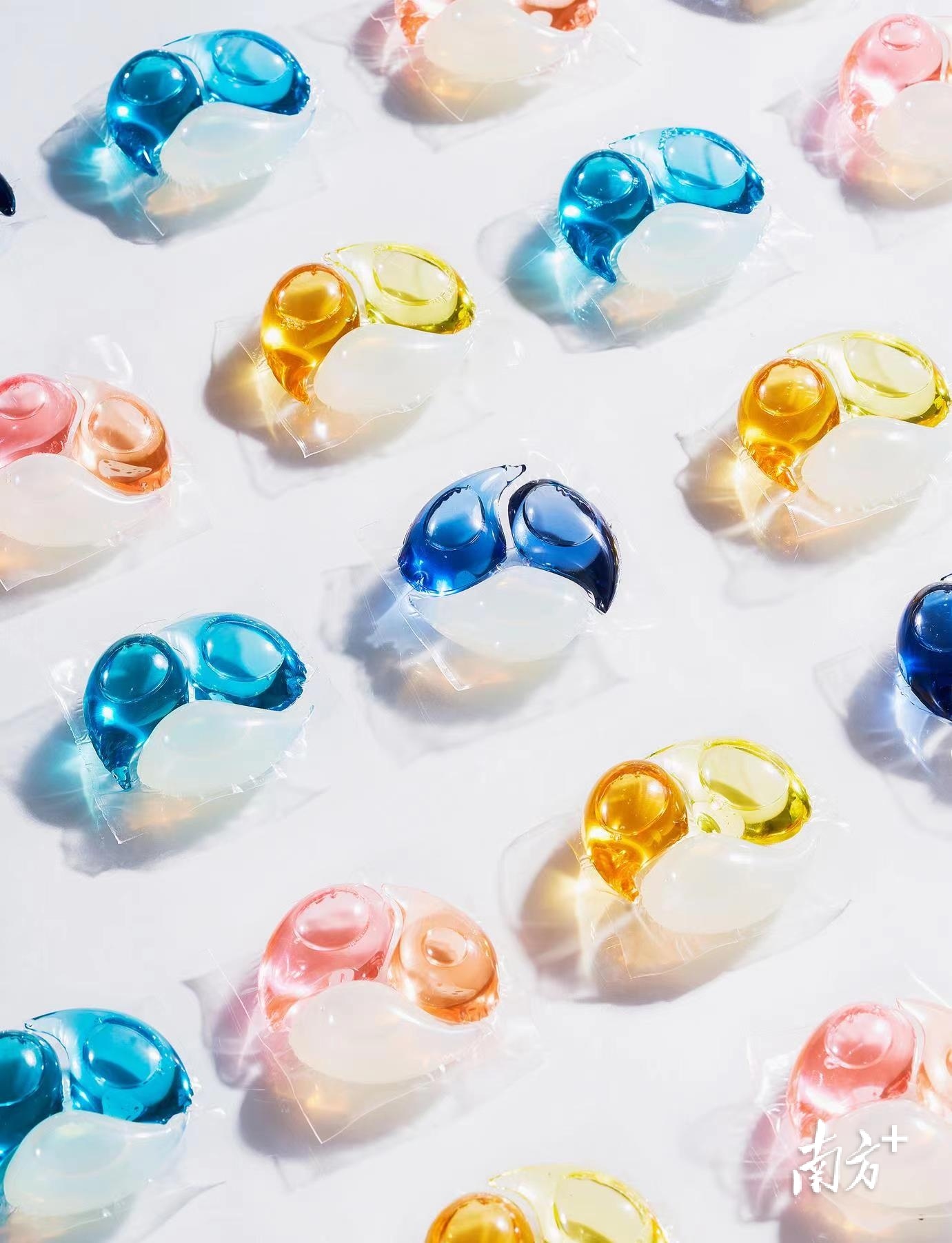 优凯科技的三腔洗衣凝珠。企业供图