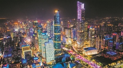猎德街夜景。通讯员供图