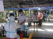 8月9日香洲拱北街道，斗门井岸、莲洲镇继续开展大规模核酸筛查