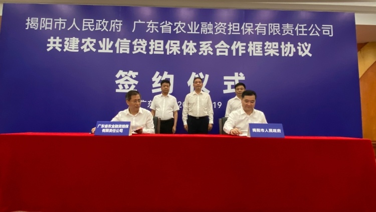 省农担公司与揭阳市政府共建农业信贷担保体系