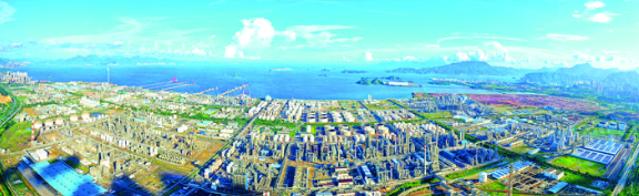 大亚湾石化区全景图。