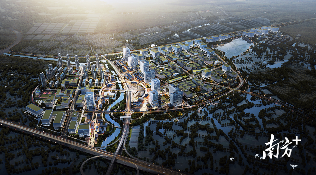 中集天达项目落地的中兴新城板块效果图。