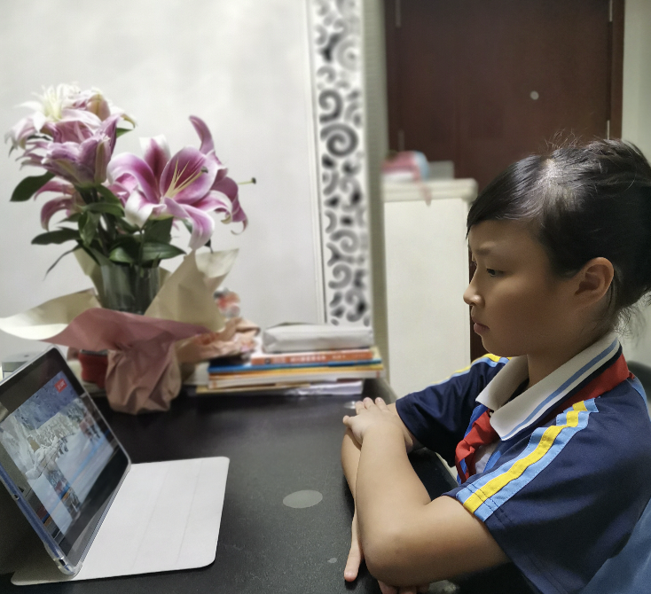 禅城区约16万名中小学生通过网络同步收看公开课。