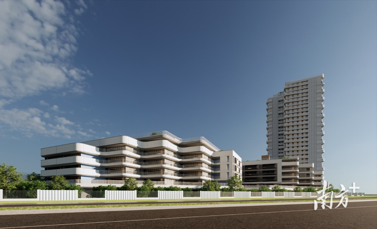 教学楼及宿舍楼效果图▲ 教学楼及宿舍楼效果图▲