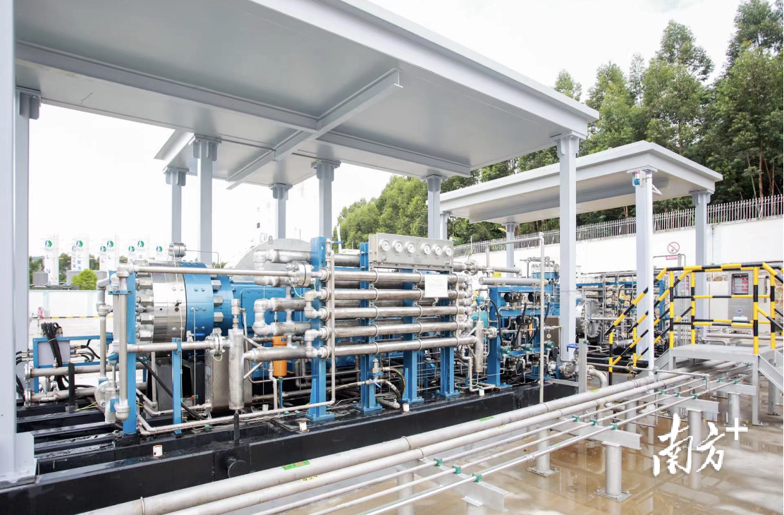 由佛燃天高创新研发的氢气隔膜压缩机各项性能指标均优于国家和行业标准。受访者供图