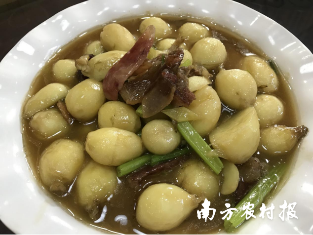 大鳌慈姑美食。 大鳌慈姑美食。