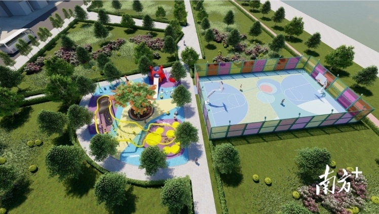 左岸公园为常规类社区体育公园。