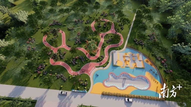 城市休闲公园以极限运动为主题。