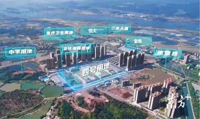 大塘镇此次拍出的商住用地效果图。大塘镇供图 大塘镇此次拍出的商住用地效果图。大塘镇供图