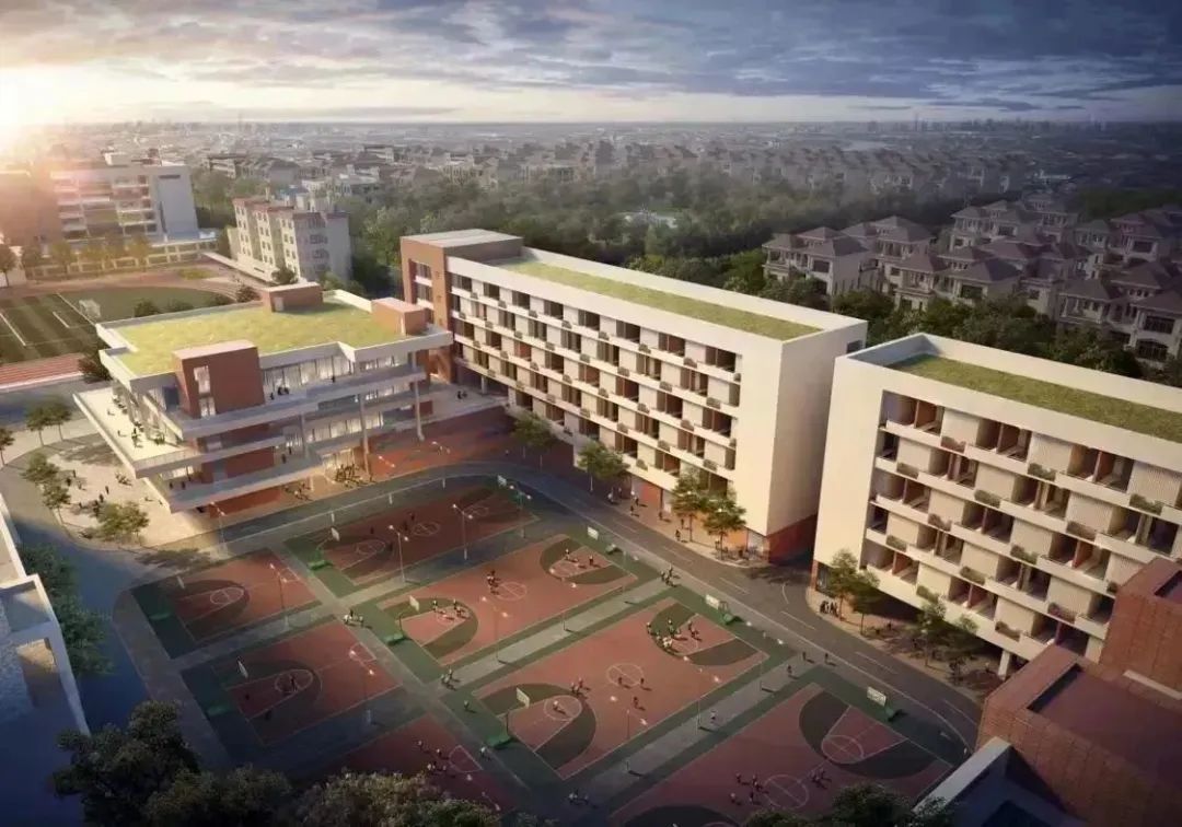 新食堂、宿舍楼鸟瞰效果图 新食堂、宿舍楼鸟瞰效果图