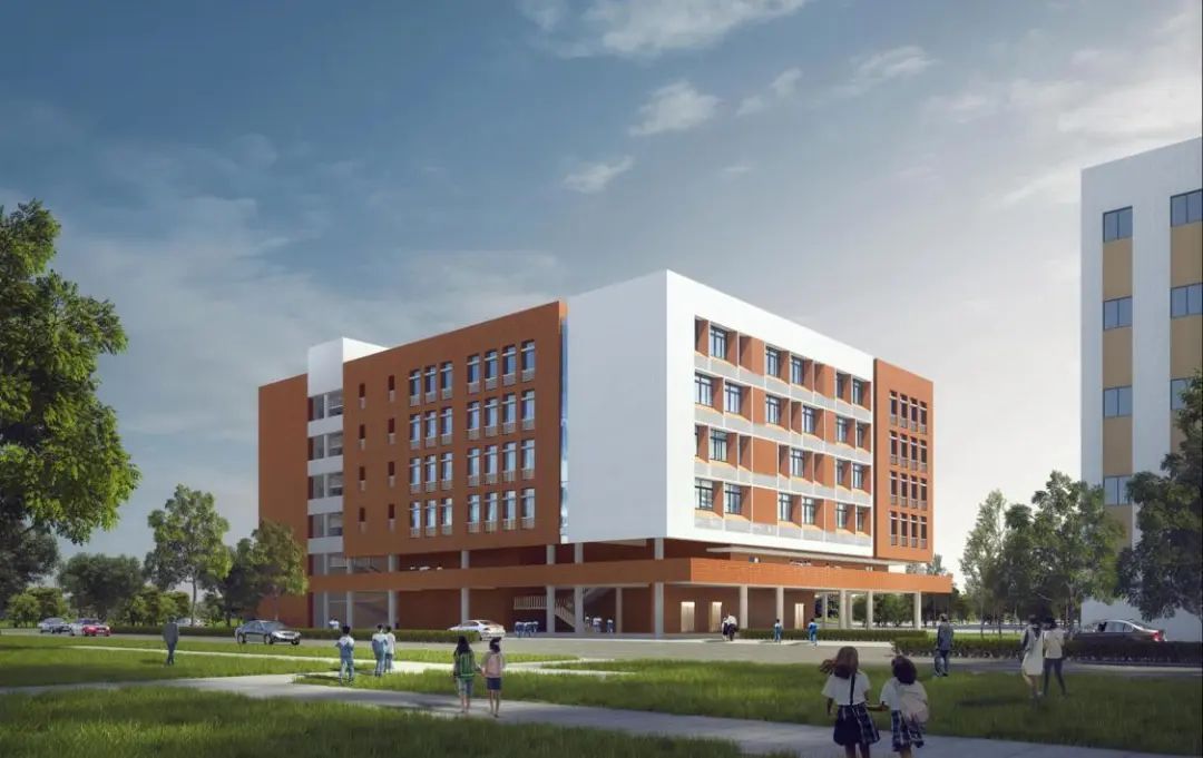 新建教学楼效果图(二期) 新建教学楼效果图(二期)