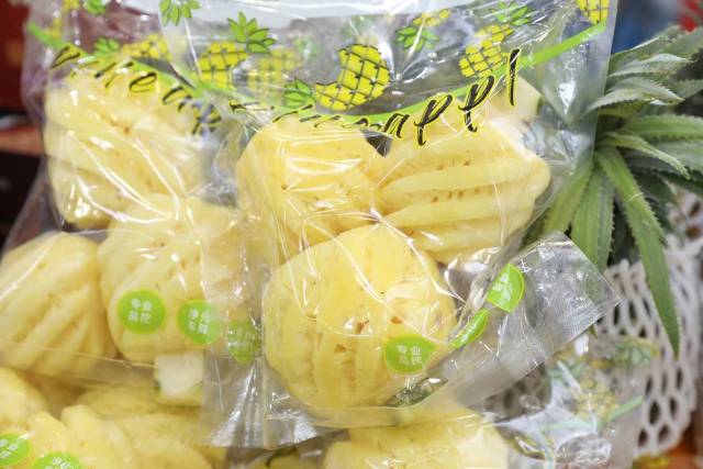 湛江三木食品有限公司的鲜切菠萝。