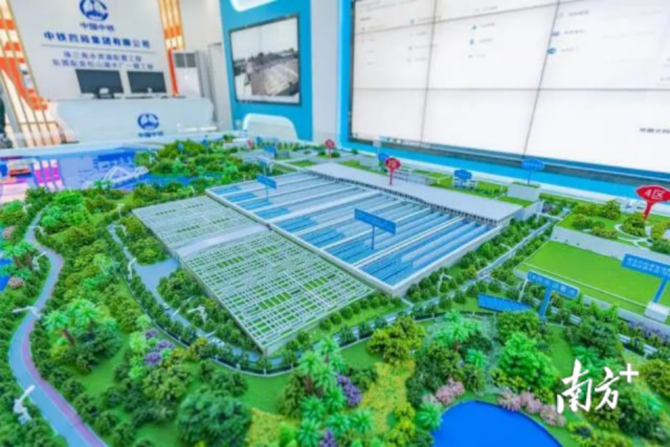 珠三角水资源配置工程东莞配套松山湖水厂项目。