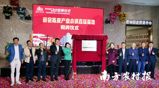 校企共育，非遗助力！新会陈皮产业小镇直播基地正式启用