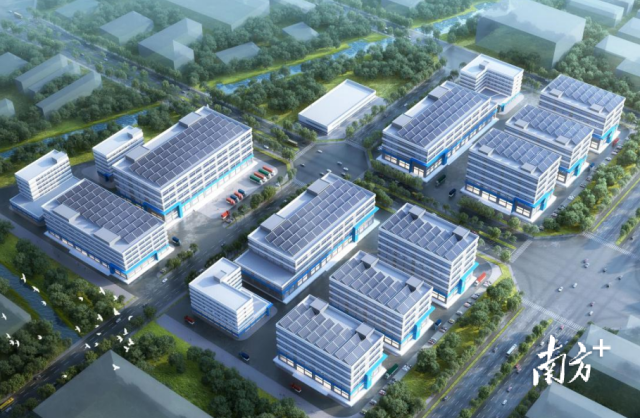  斗门区预制菜产业园标准厂房效果图