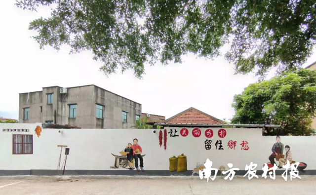 乡村振兴彩画。
