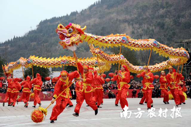 舞龙也是阳江传统年俗