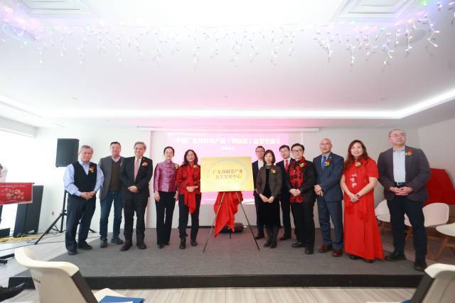 联邦政府政要、总领馆官员和中心负责人共同为中心成立揭牌。