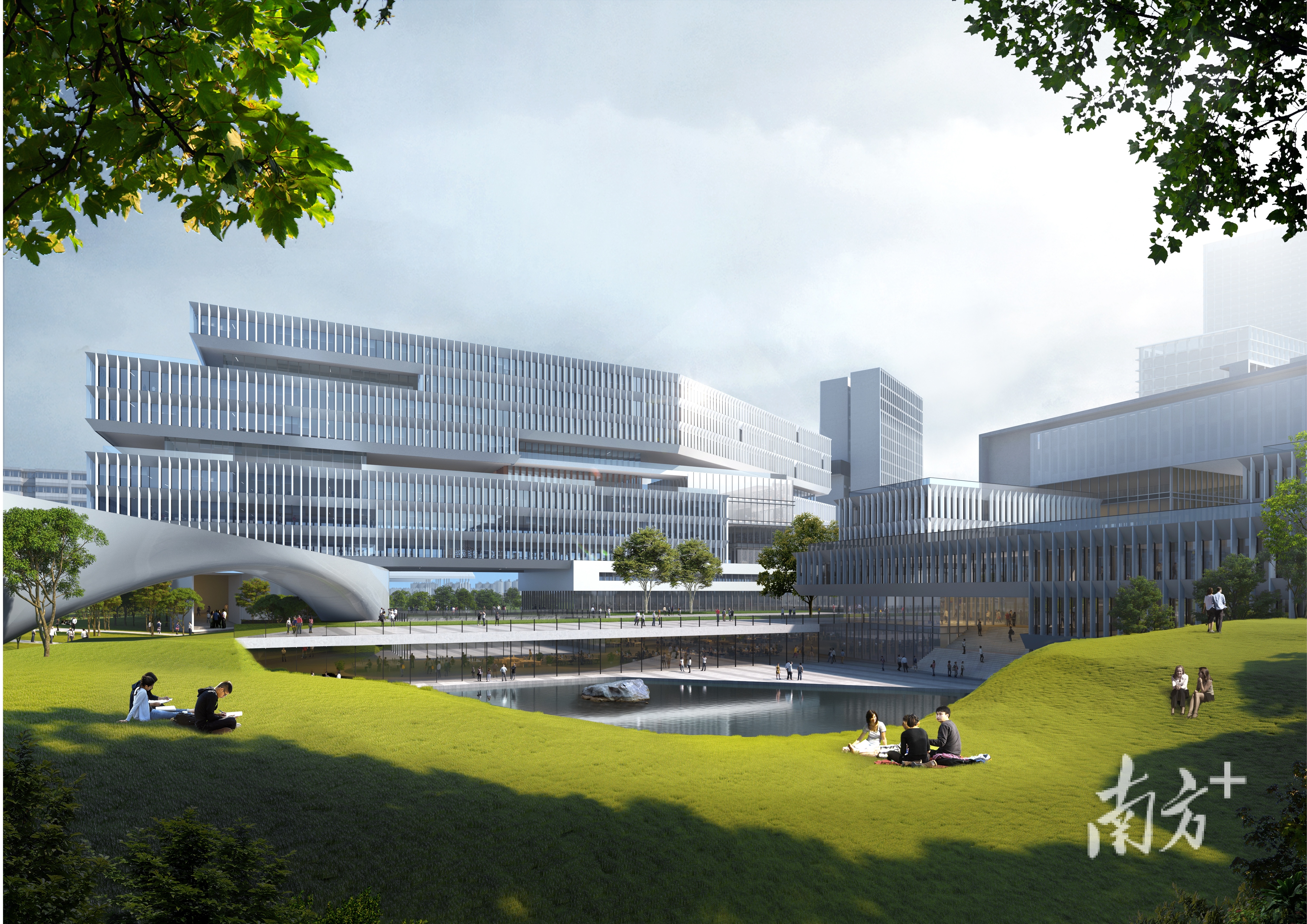 大湾区大学(松山湖校区)建设效果图。松湖宣供图 大湾区大学(松山湖校区)建设效果图。松湖宣供图