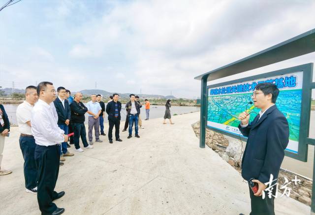 肇庆“新农人”一行到佛山市顺德区东民水产养殖考察学习。
