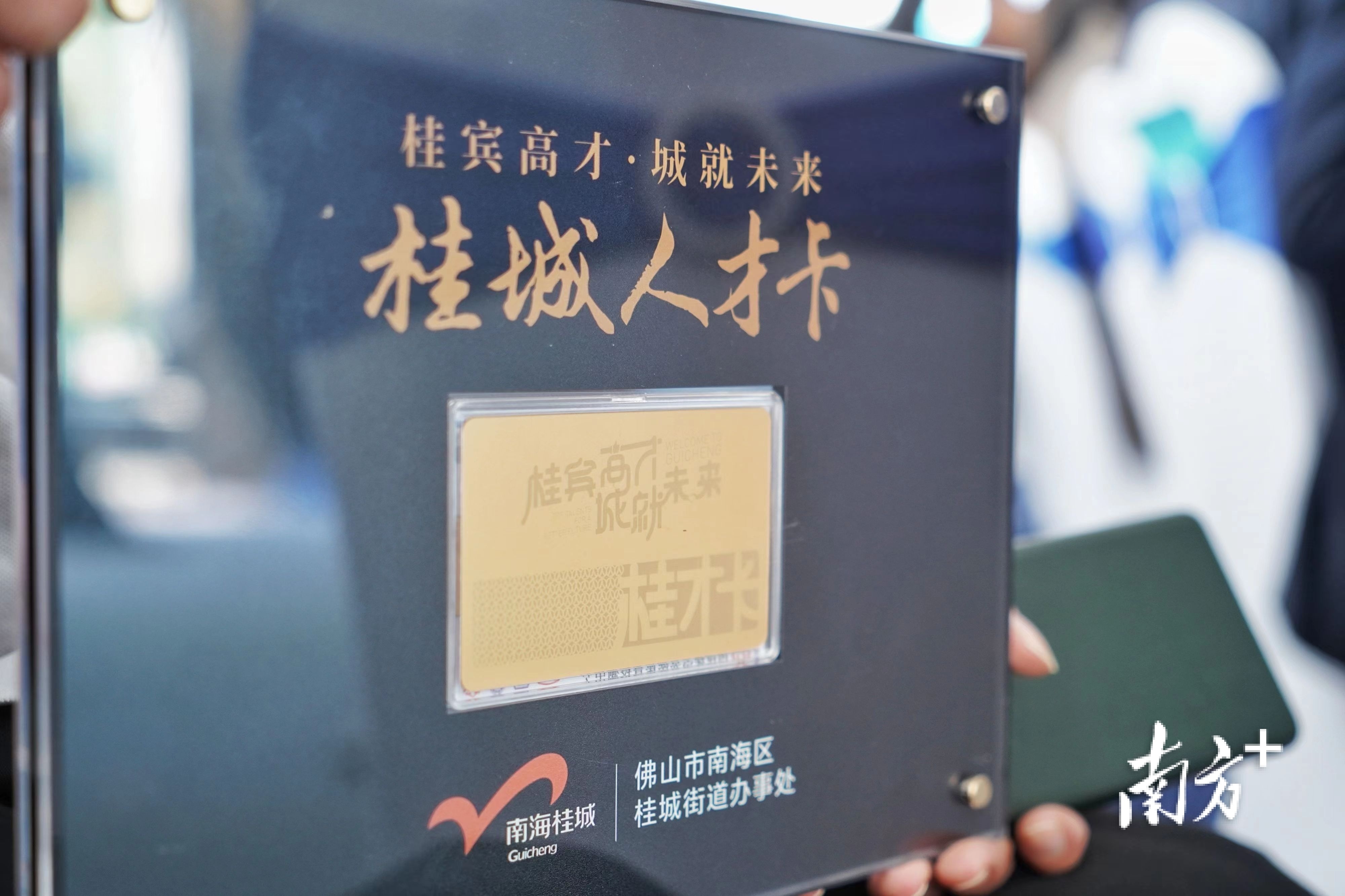 桂城发放首批100张人才卡。戴嘉信 摄 桂城发放首批100张人才卡。戴嘉信 摄