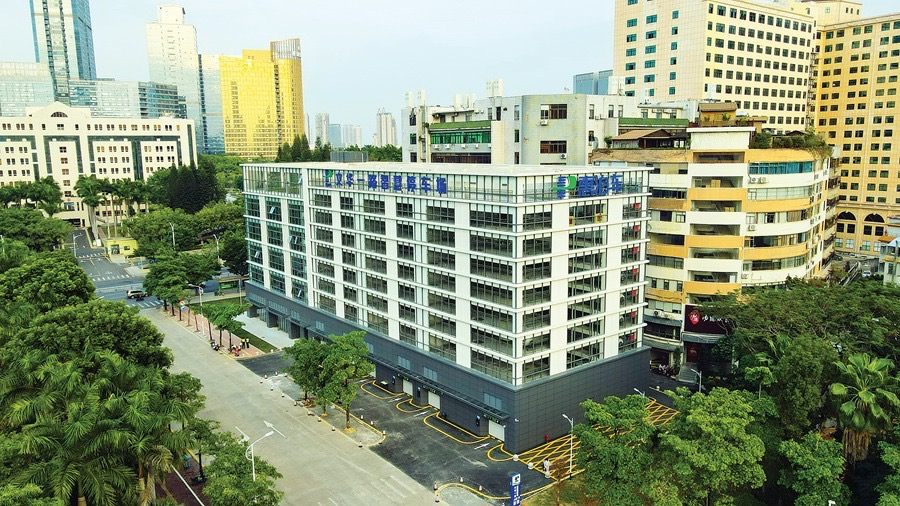  文华一路智慧停车场。