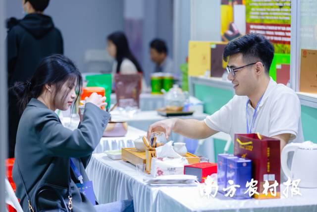 市民消费者品鉴韶关茶。