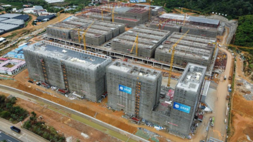 玉湖冷链（广州）交易中心施工现场