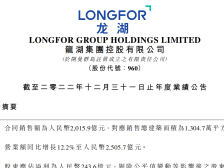 龙湖集团：2022年营收增长12.2%至2505.7亿元