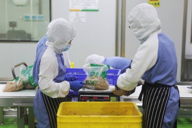 南沙预制菜企业加工车间。  李伟 摄