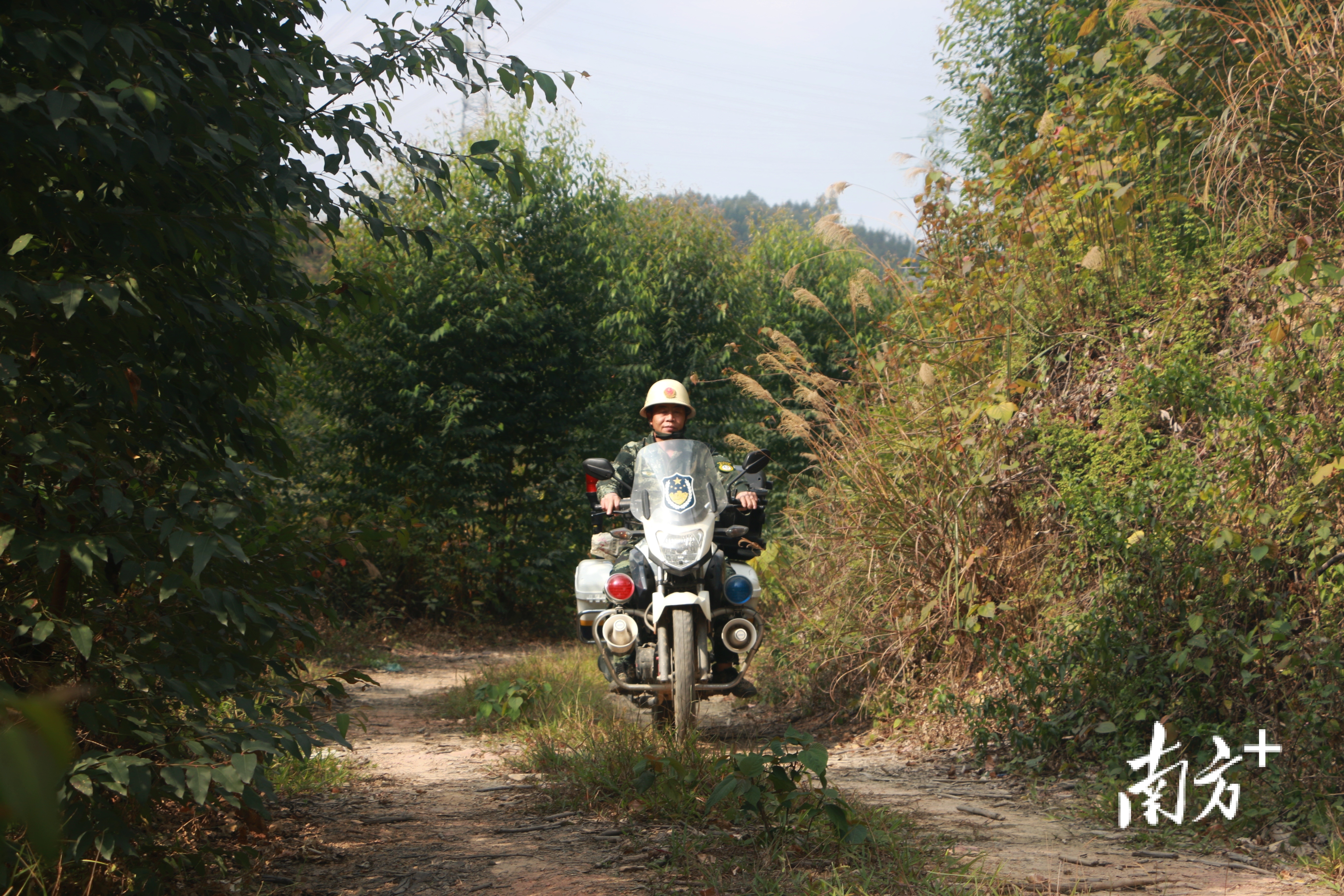 12个山头，日均40多公里山路，每日数小时的跋山涉水，陈健明的解放鞋踏遍山林的每一个角落。  南方+ 黄烨倩 拍摄