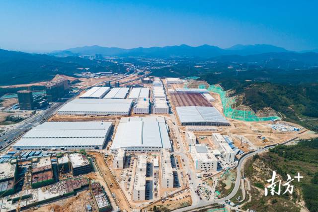图为深汕比亚迪汽车工业园一期项目.