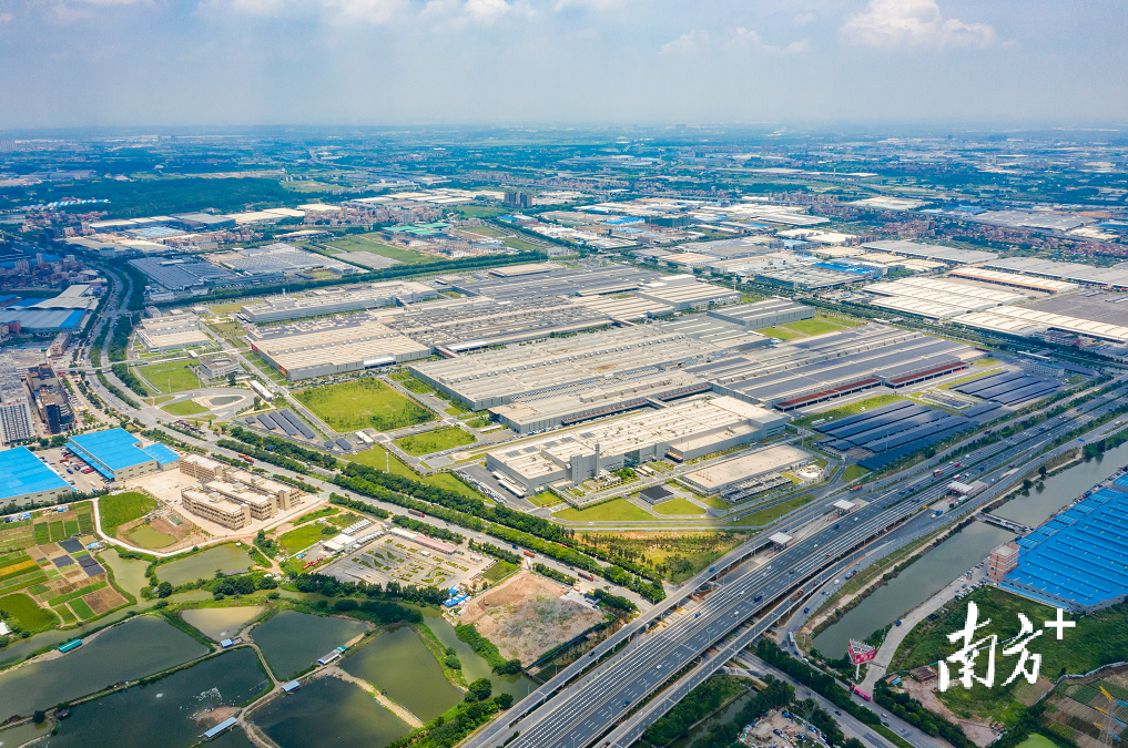 一汽—大众佛山分公司工厂航拍图.受访者供图