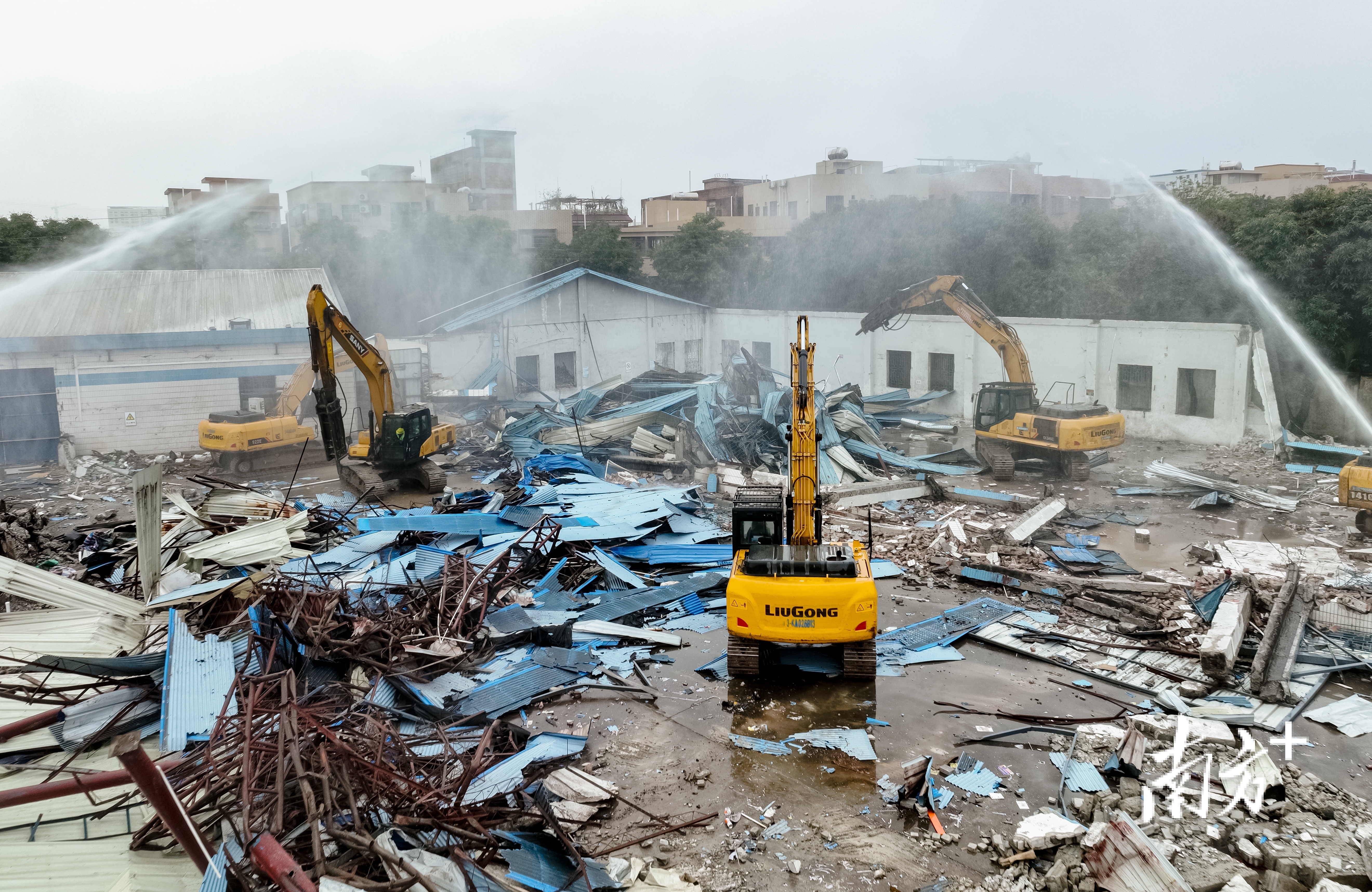 拆除现场即交付动工,南海睿创中心项目跑出发展加速度。通讯员供图